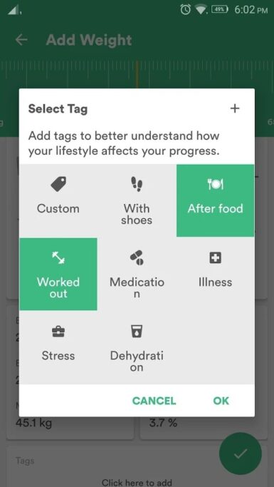 تطبيق health infinity